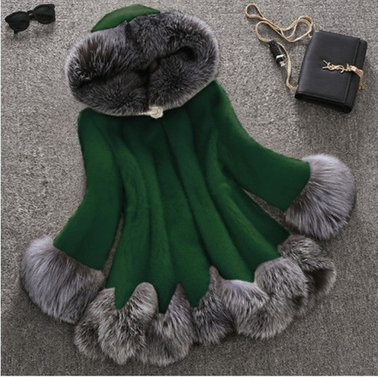 Faux mink fur