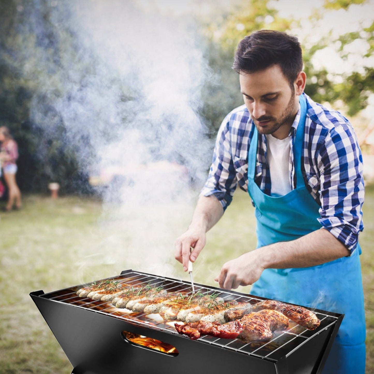 Portable BBQ Barbecue Grill Foldable