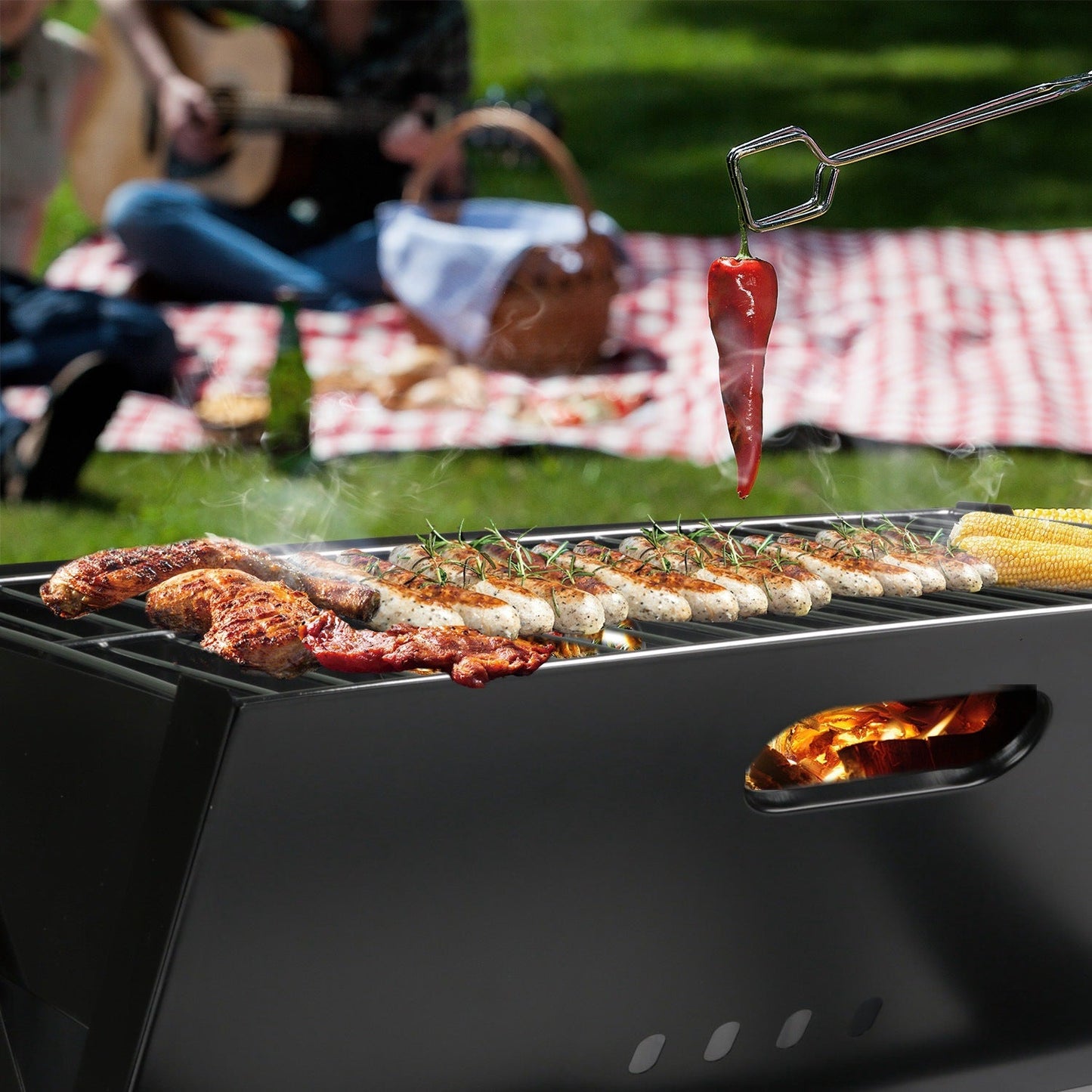 Portable BBQ Barbecue Grill Foldable