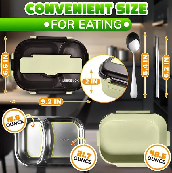 Benito Stainless Steel Lunch Box 48.5 Oz