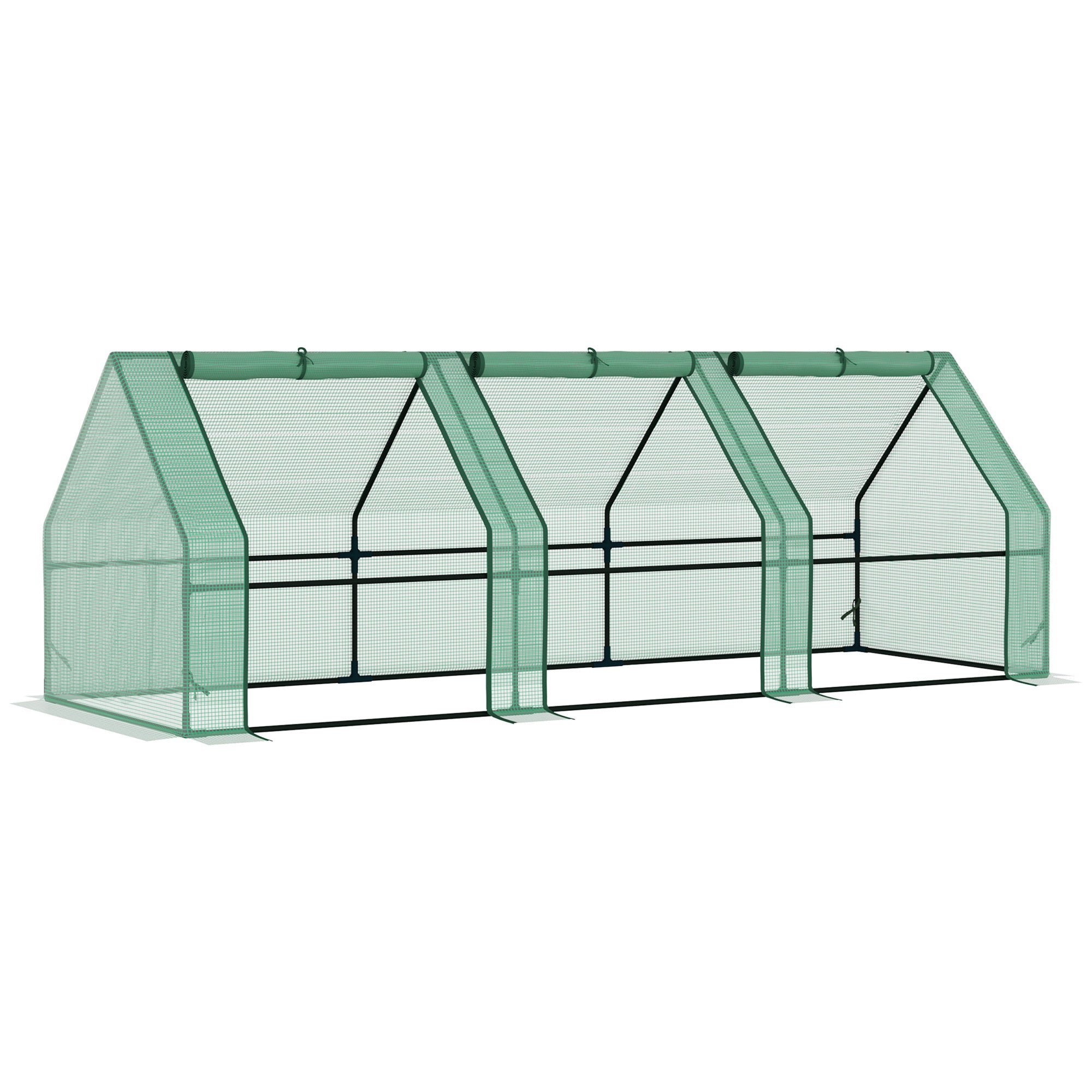 UV Resistant Portable Greenhouse 9'L X 3'W X 3'H Large Zipper